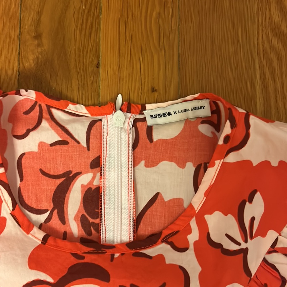 Batsheva Red and White Floral Dress - Picture 5 of 8